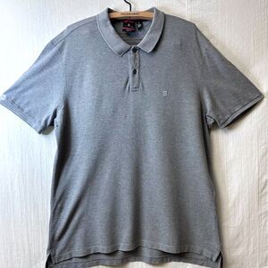 Victorinox Swiss Army Mens Gray Stretch Cotton Logo Polo Shirt Sz XL